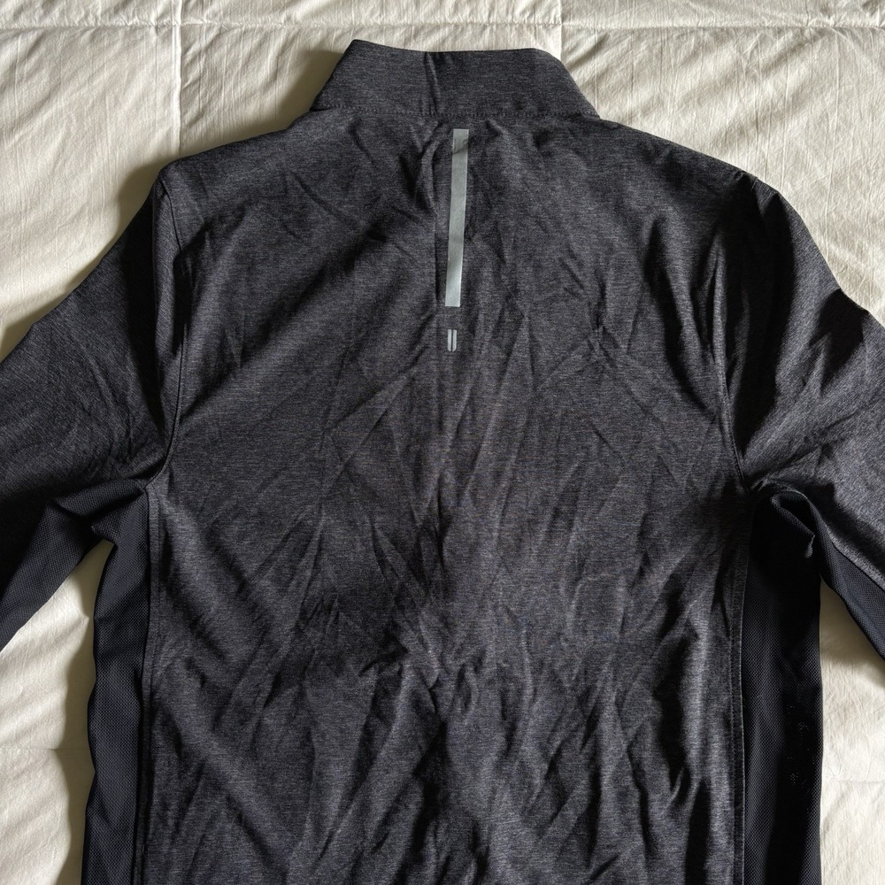 NWOT NOBULL 4-Way Stretch Woven Full Zip Jacket Mens M Dark Gray Performance Gym - Picture 10 of 16